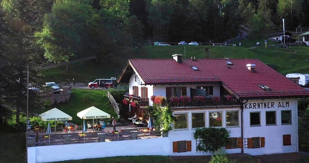 Hôtel Berggasthof Karntner Alm à Mittenwald Extérieur photo