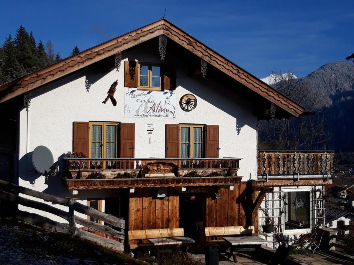 Hôtel Berggasthof Karntner Alm à Mittenwald Extérieur photo